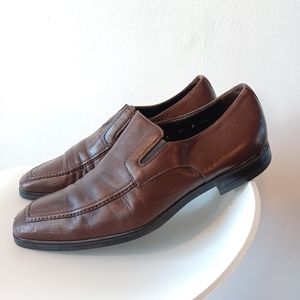 Santoni Leather Loafers For Men Size 11.5